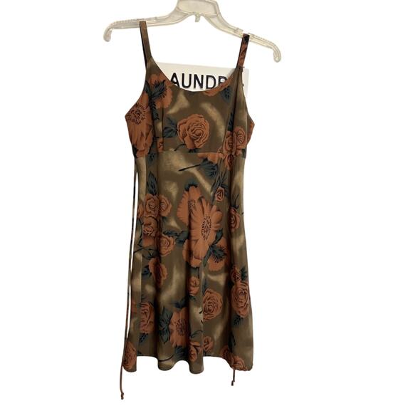 Vintage Y2K Floral Spaghetti Strap Slip Dress Babydoll Sz 3 - Picture 1 of 8